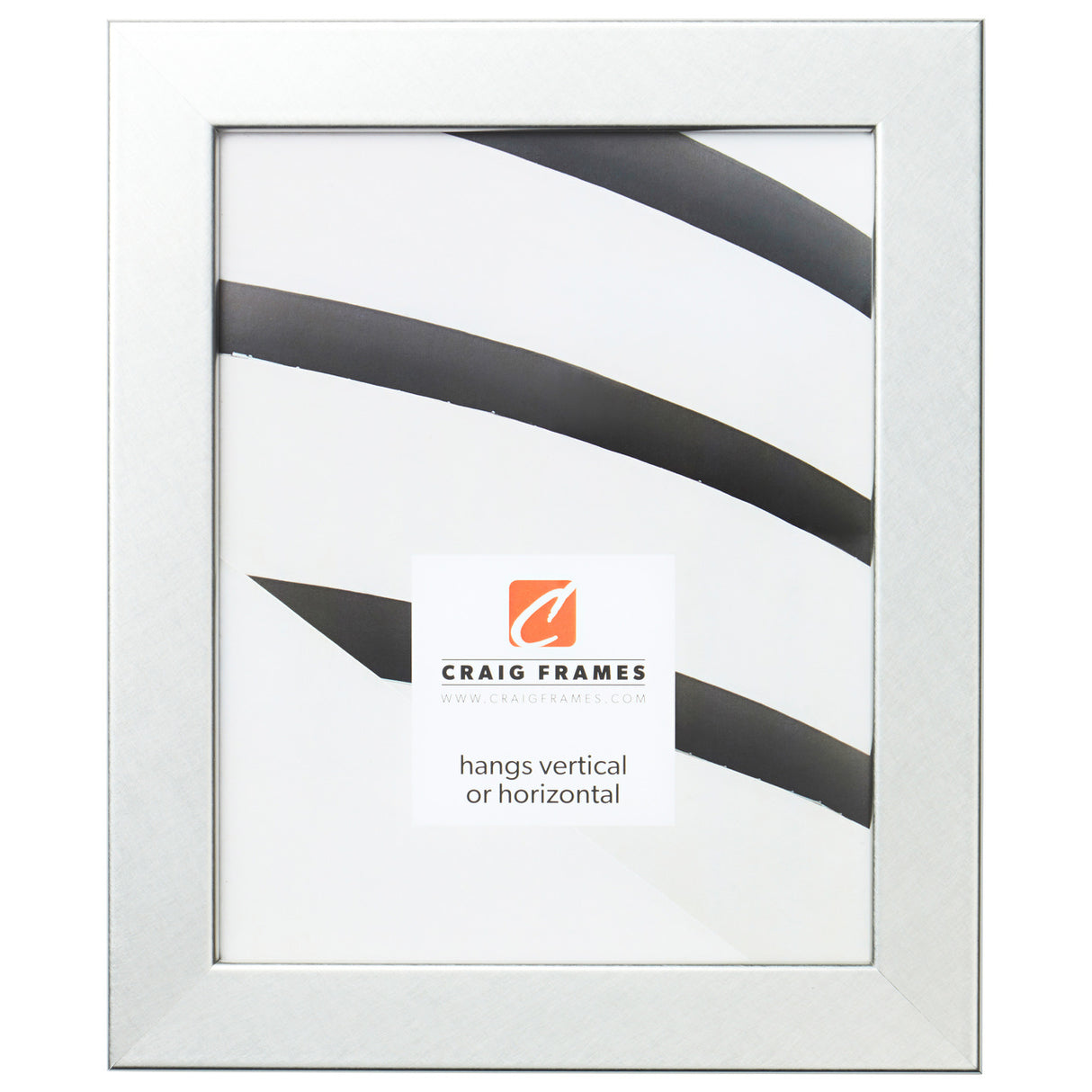 Bauhaus 125 1.25", Brushed Silver Picture Frame