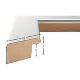 Bauhaus 125 1.25", Matted Brushed Silver Picture Frame