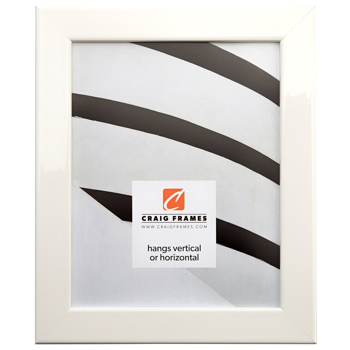 Bauhaus 125 1.25", Liquid White Picture Frame