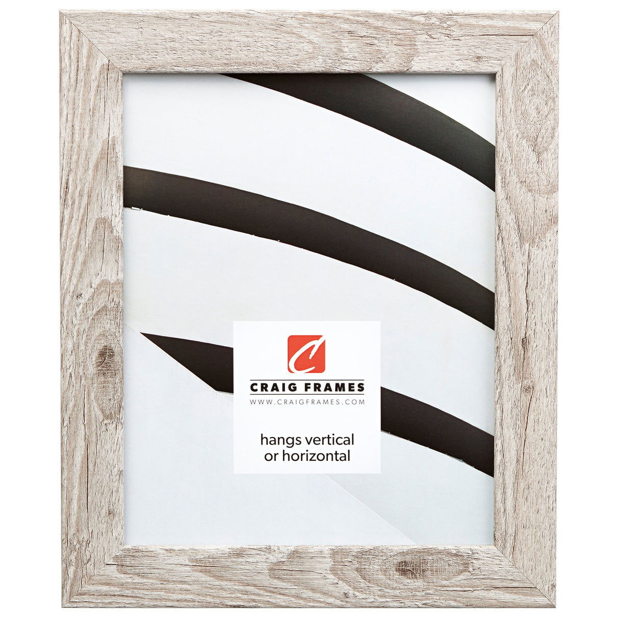 Bauhaus 125 1.25", Restoration White Picture Frames - 4 Piece Set