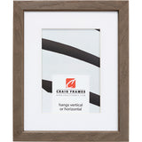 Farmhouse Essentials Tall .75", Brown and Gray Matted Picture Frame