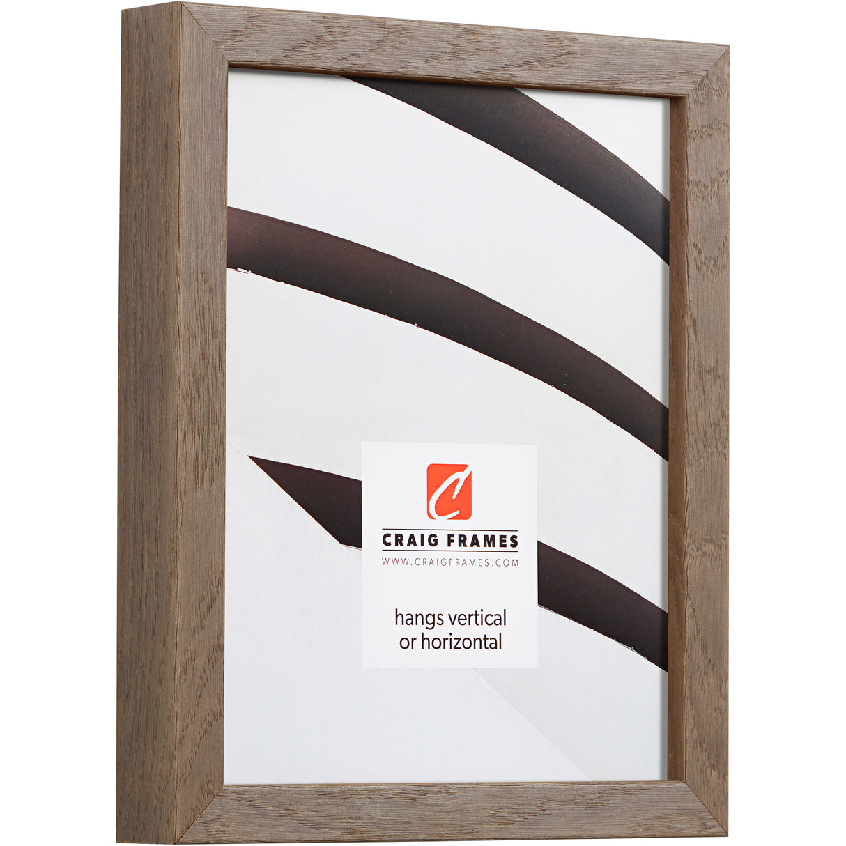 Farmhouse Essentials Tall .75", Brown and Gray Matted Picture Frame