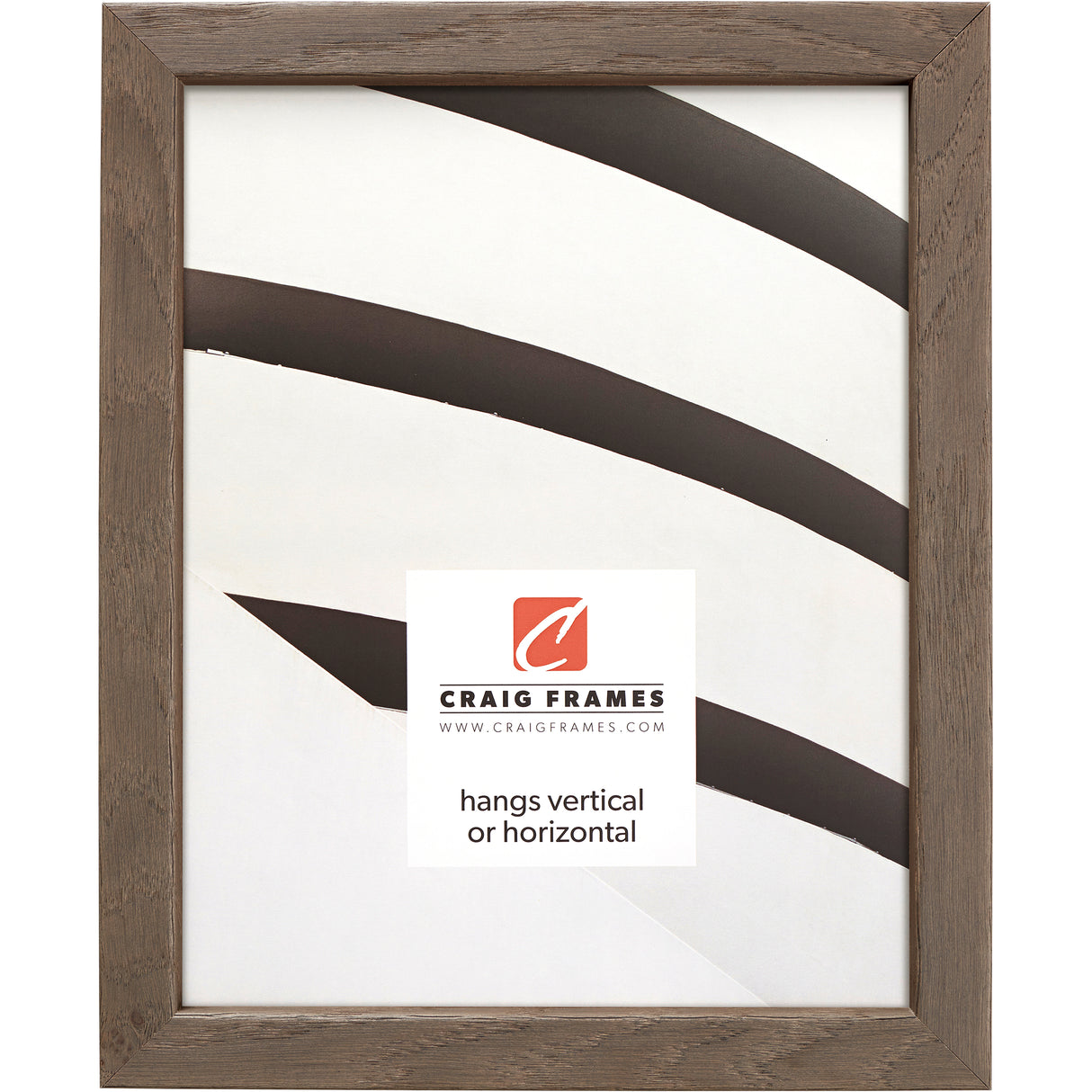 Farmhouse Essentials Tall .75", Brown and Gray Picture Frame