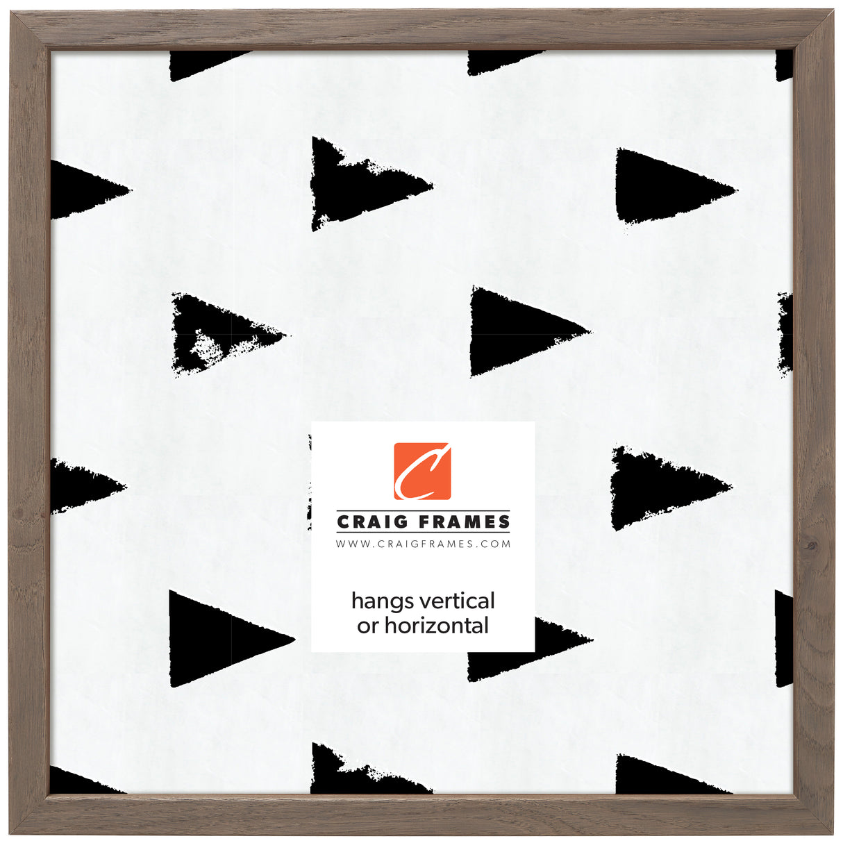 Farmhouse Essentials Tall .75", Brown and Gray Picture Frame