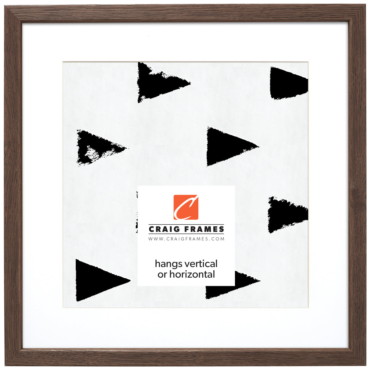 Farmhouse Essentials Tall .75", Brown Matted Picture Frame