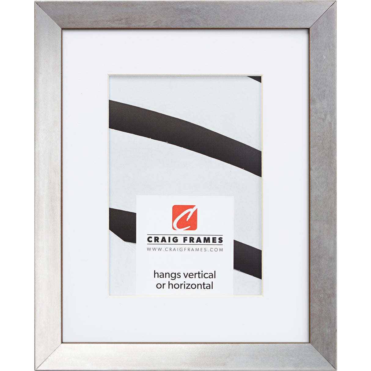 Alloy .75", Nickel Matted Picture Frame