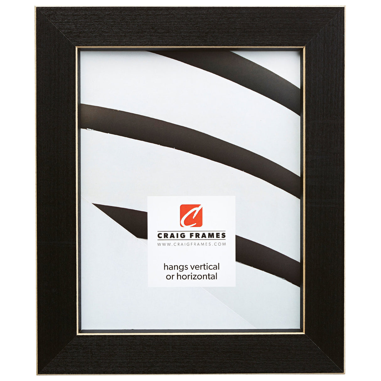 Shaker 276 1.5", Black Picture Frame