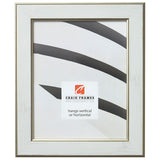Crackle 1.5", Cracked White and Gold Picture Frame