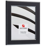 Crackle 1.5", Black and Silver Picture Frame