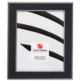 Crackle 1.5", Black and Silver Picture Frame