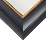 Martin 2", Black Velvet Gold Picture Frame