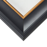 Martin 2", Black Velvet Gold Matted Picture Frame