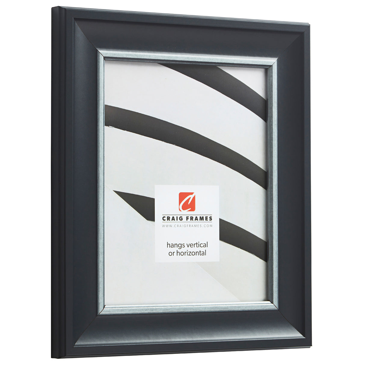 Martin 2", Black Velvet Silver Picture Frame