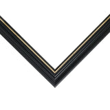 Stratton .75", Ornate Black and Gold Picture Frame