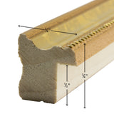 Stratton .75", Aged Gold Picture Frames - 4 Piece Set