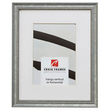 Stratton .75", Matted Aged Silver Picture Frame