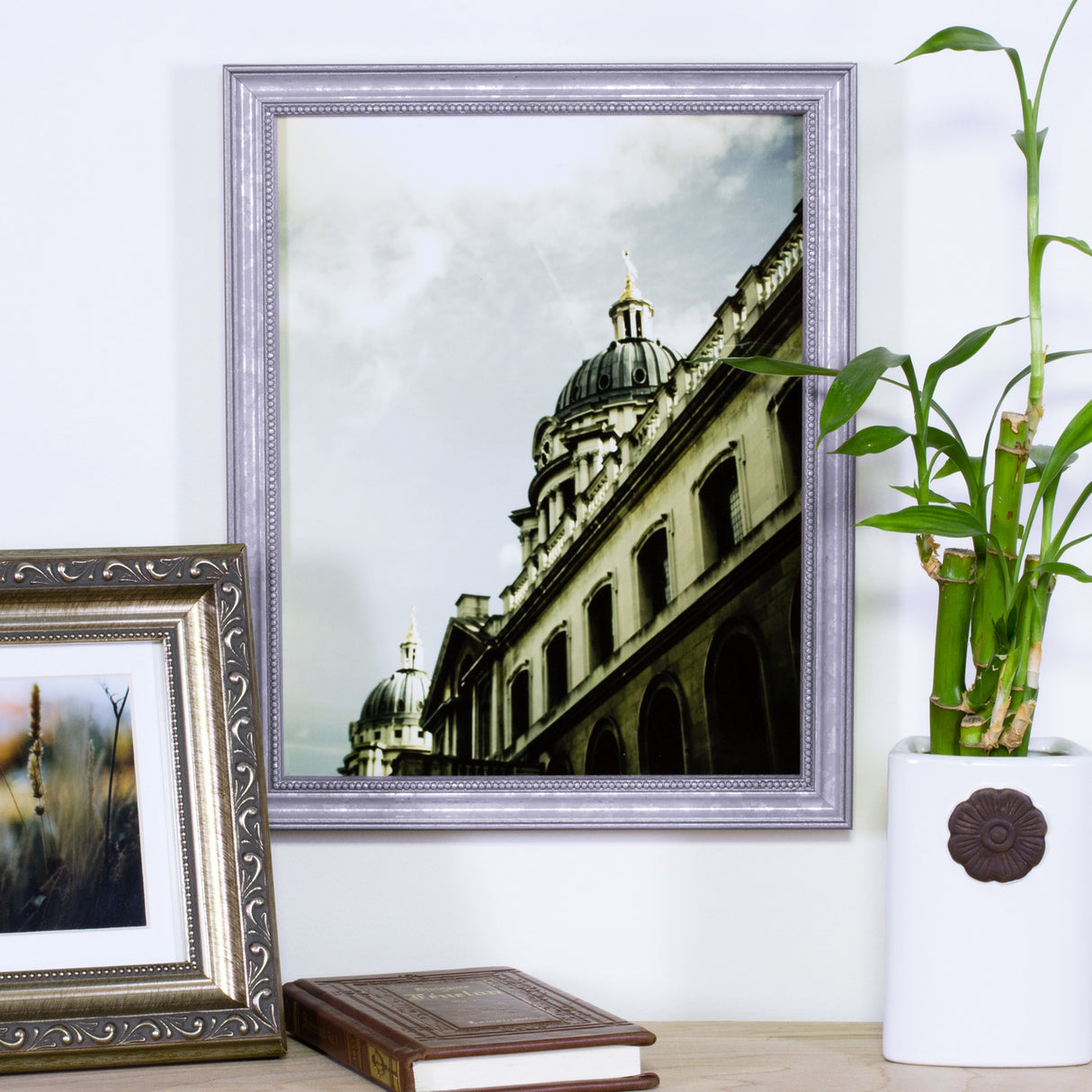 Stratton .75", Aged Silver Picture Frame