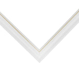 Stratton .75", Ornate White and Gold Picture Frame