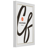 Stratton .75", Ornate White and Gold Picture Frame