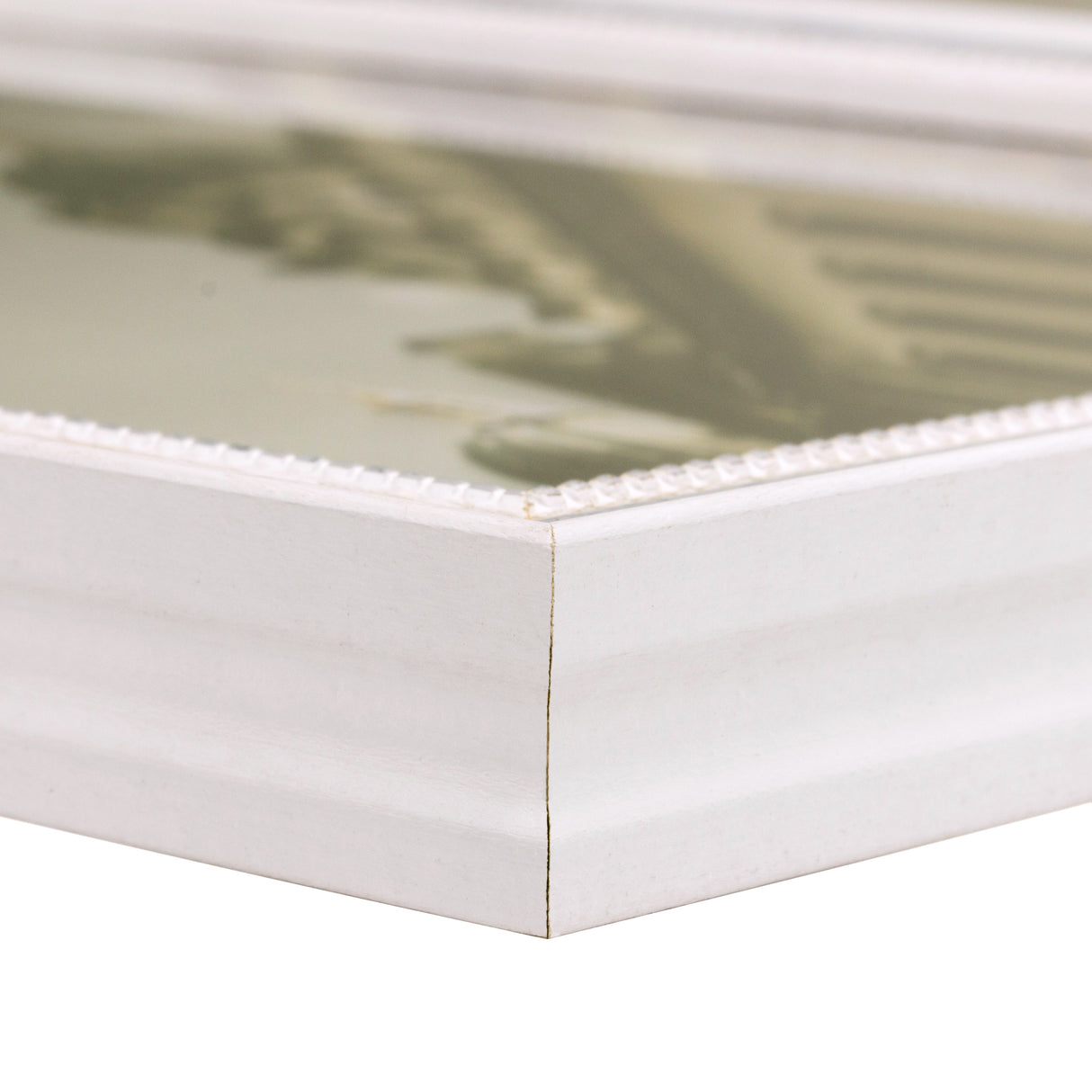 Stratton .75", Antique White Picture Frame