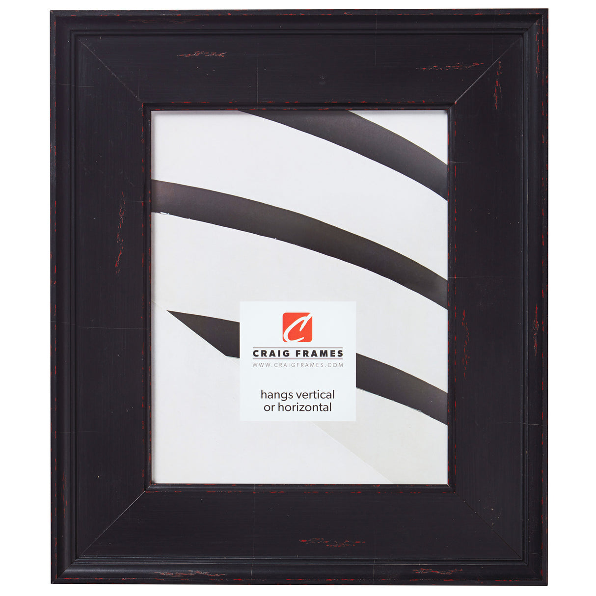 Maison 2.5", Antique Black Picture Frame