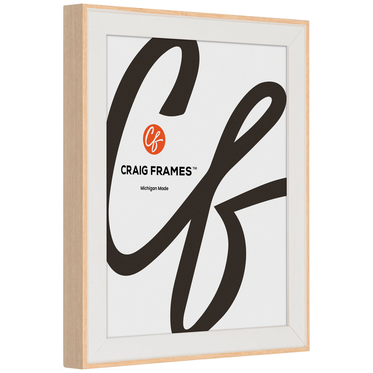 Acoustic 0.875", Matted Classic White Picture Frame