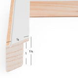 Acoustic 0.875", Matted Classic White Picture Frame