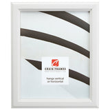 Tulip Poplar 1", Traditional White Picture Frame