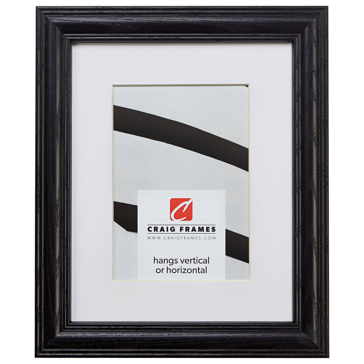 Wiltshire 440 1.25", Matted Ebony Picture Frame
