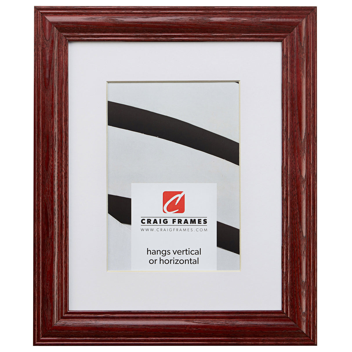 Wiltshire 440 1.25", Matted Dark Cherry Picture Frame
