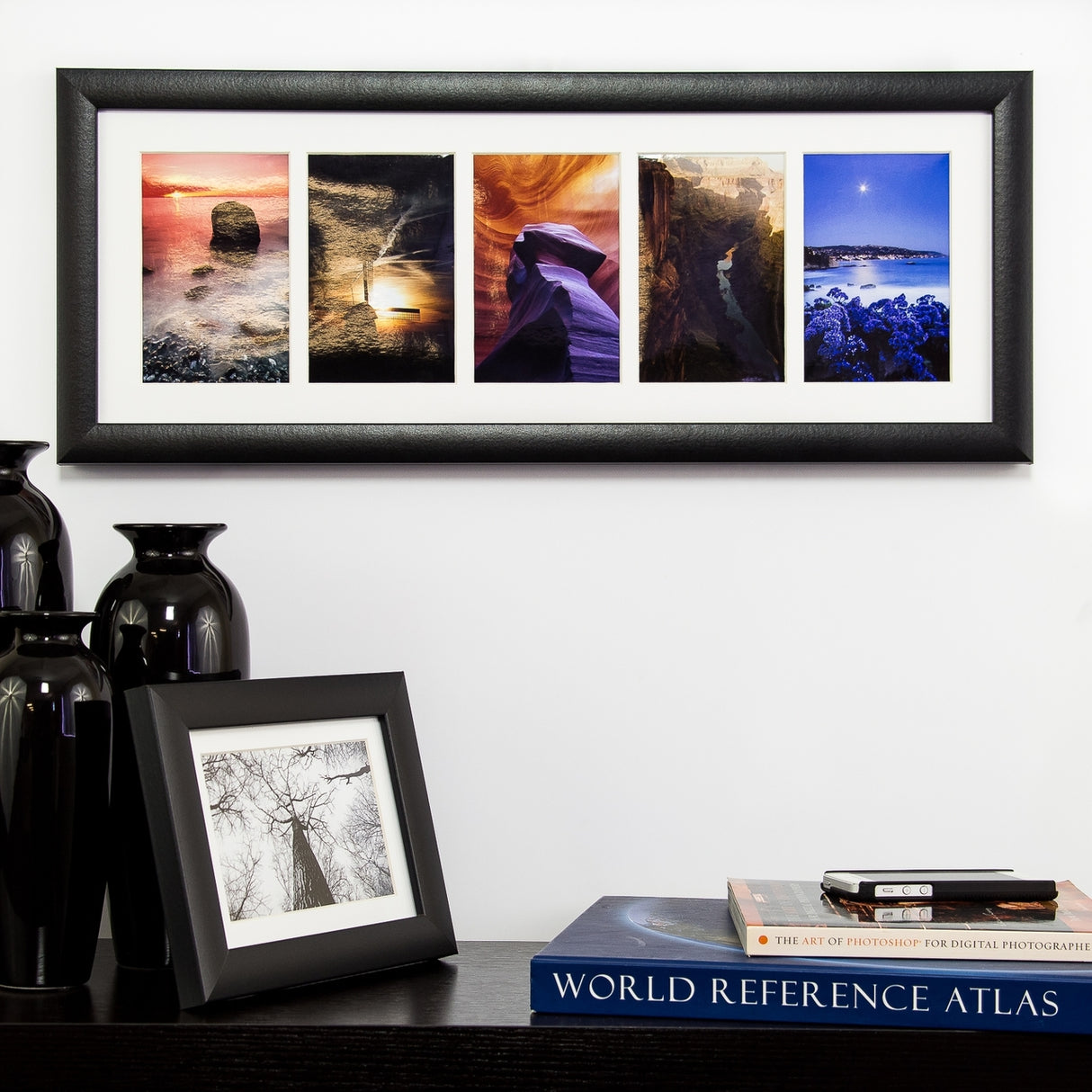 Panoramic Collage, 5 4x6 Openings with 1" Border