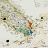 Executive United States Push Pin Map – Contemporary Black