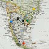 Executive World Push Pin Map – Contemporary Black