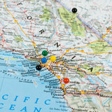 Classic United States Push Pin Map – Contemporary Black