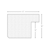 Ferro 1", Ivory Hardwood Picture Frame