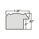 Wiltshire 595 1.25", Raw Picture Frame Shell
