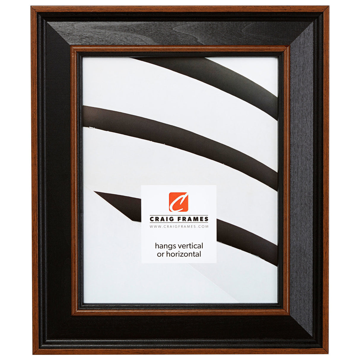 Country Estate 2", Black Hardwood Picture Frame