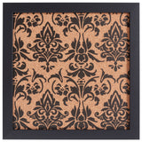 Decorative Fleur de Lis Cork Bulletin – Essentials Satin Black