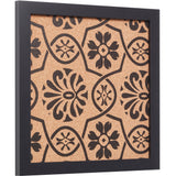 Decorative Floral Cork Bulletin – Essentials Satin Black