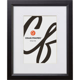 Economy .875", Matted Ebony Hardwood Picture Frame