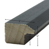 Economy .875", Ebony Hardwood Picture Frame