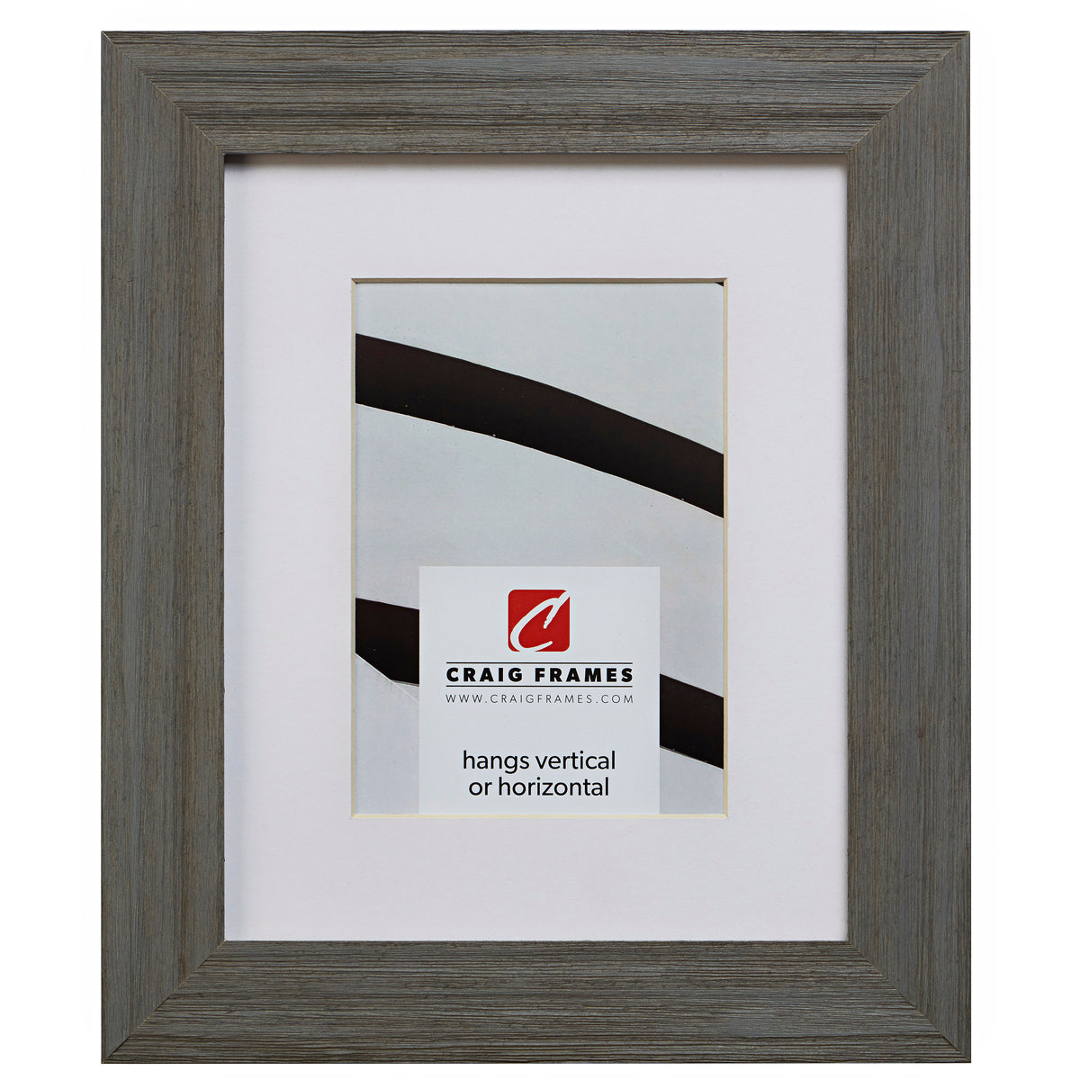 Gray Picture Frame Barnwood Chic Shabby Gray Matted Picture Frame - Craig Frames