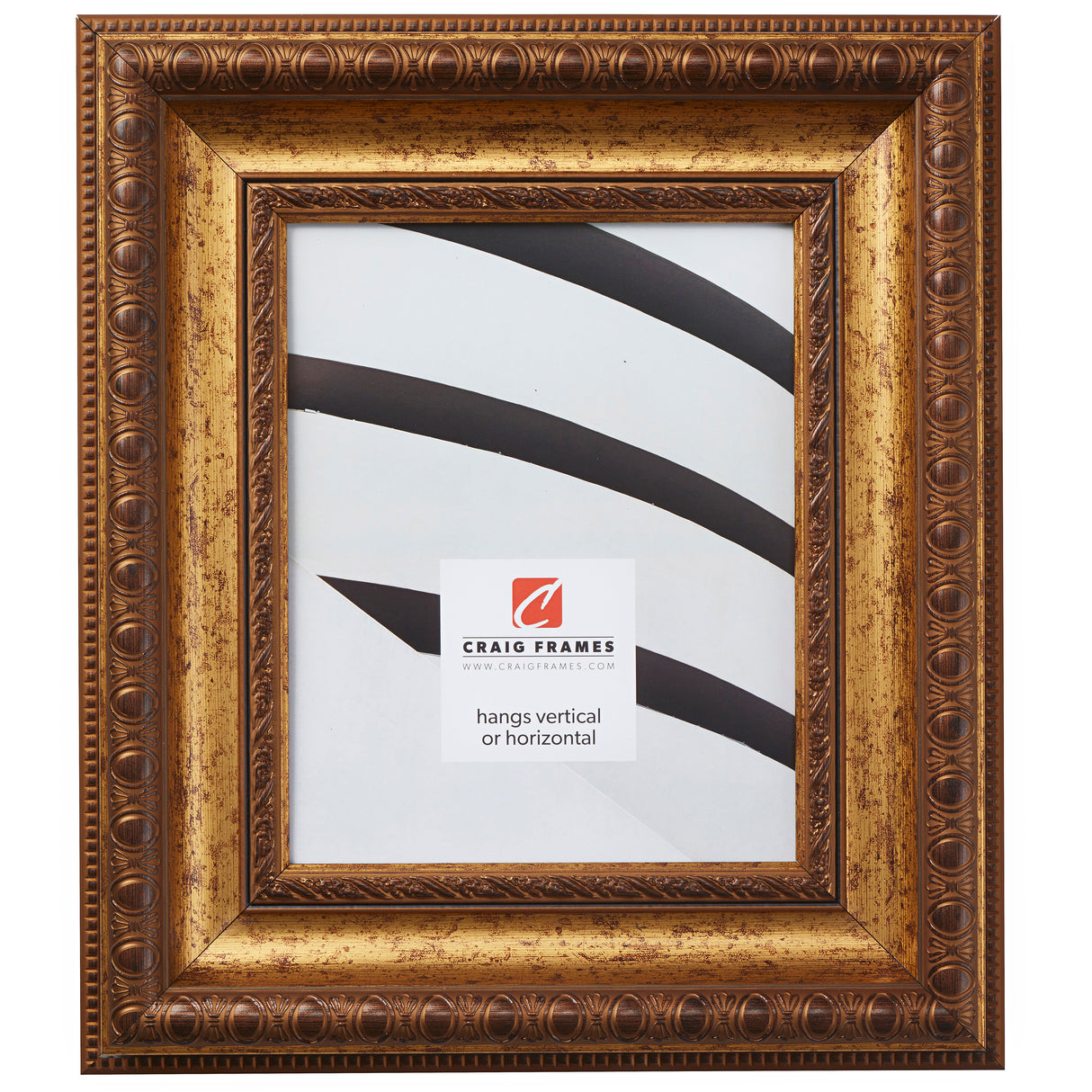 Arqadia Gothic 3.125", Aged Gold Picture Frame