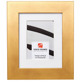 Bauhaus 200 2", Matted Old World Gold Picture Frame