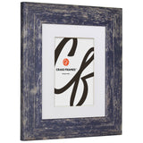 American Barn 2", Matted Independence Blue Picture Frame