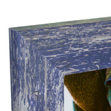 American Barn 2", Matted Independence Blue Picture Frame
