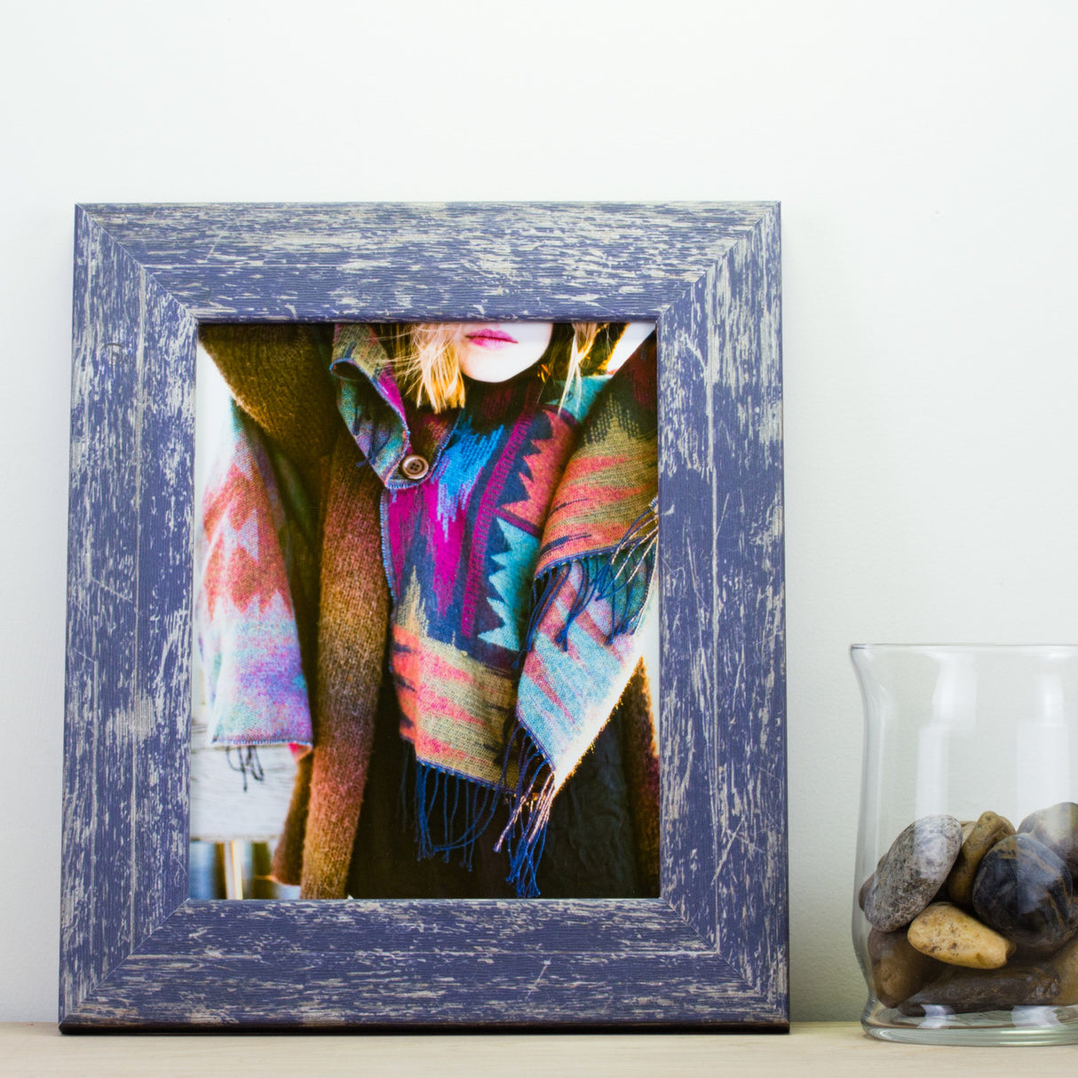 American Barn 2", Independence Blue Picture Frame - 4 Piece Set