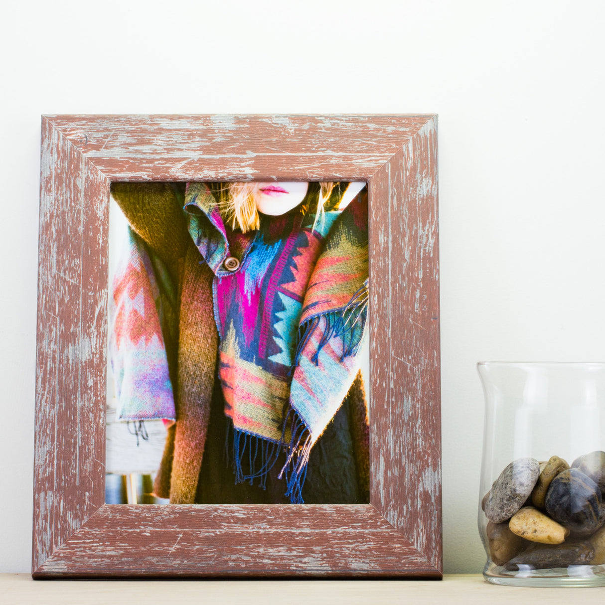 American Barn 2", Red Picture Frame - 4 Piece Set