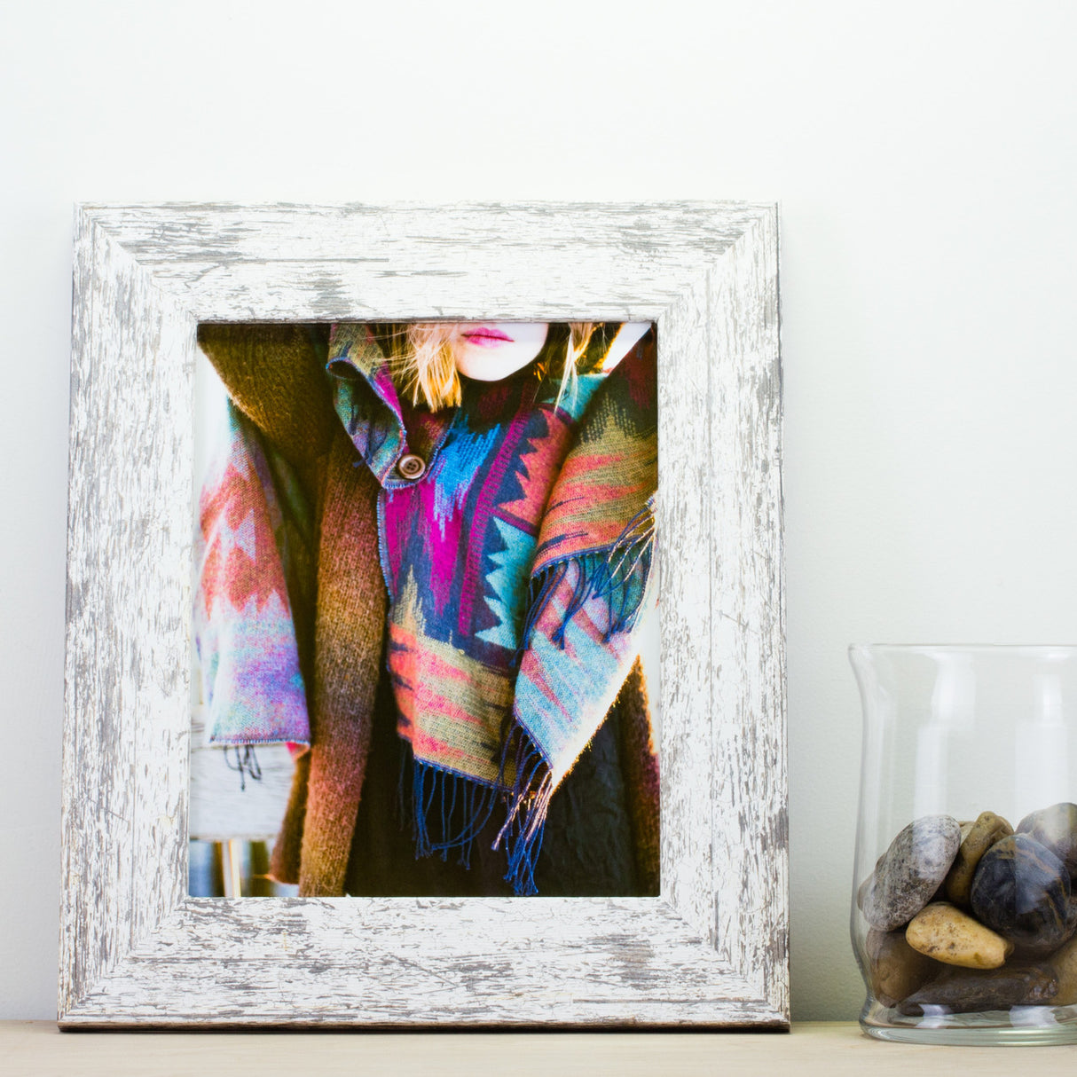 American Barn 2", Alabaster White Picture Frame - 2 Piece Set
