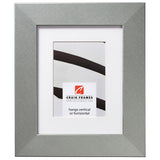 Bauhaus 200 2", Matted Brushed Silver Picture Frame